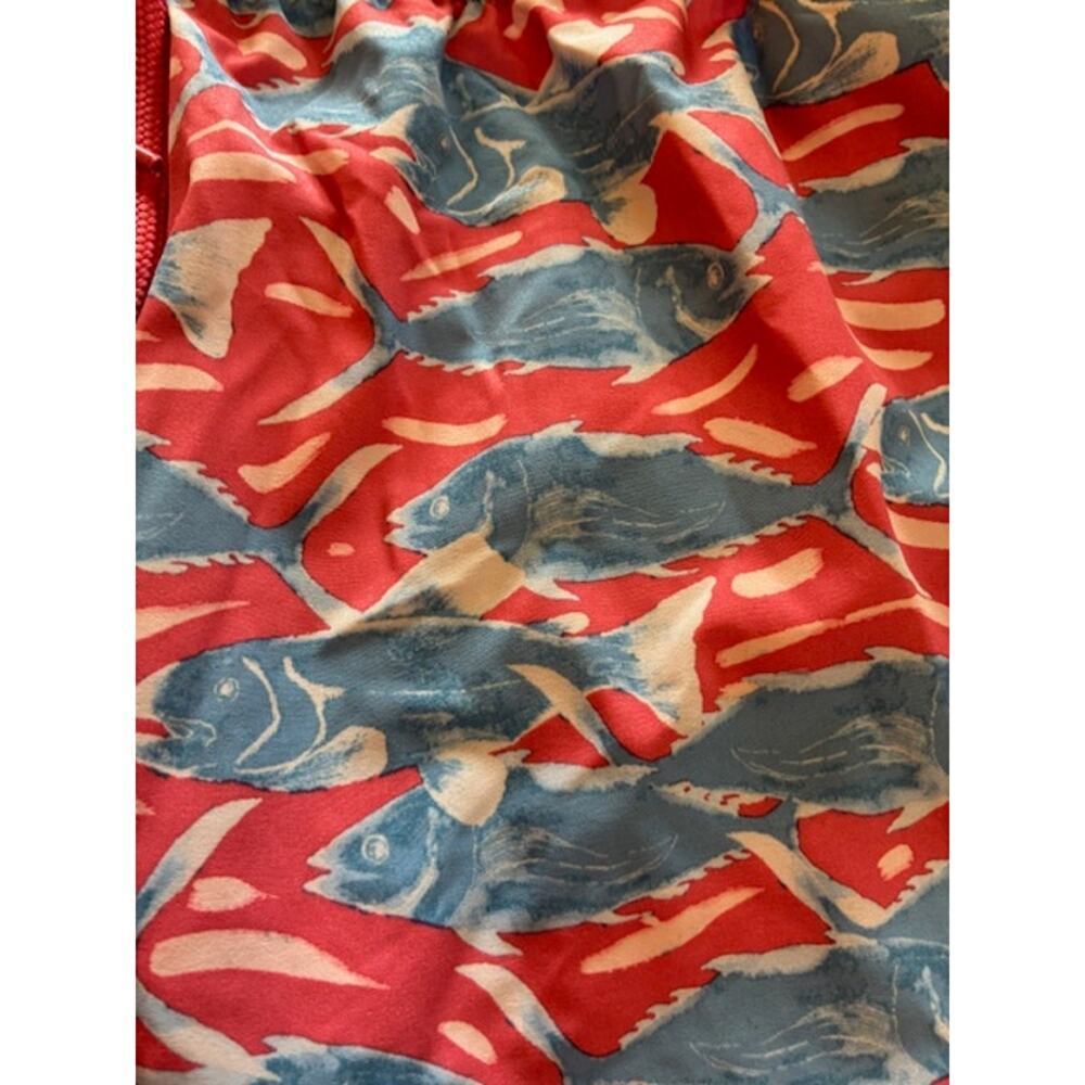 Vineyard Vines Men's Swim Trunks Medium‎ Blue/Orange 7" inseam - Picture 6 of 6